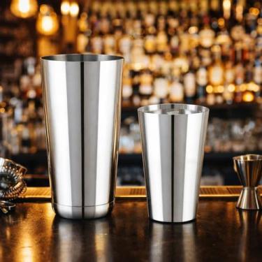 Imagem de Coqueteleira Boston 820ml Inox Profissional Bartender Mixer Drinks Bar