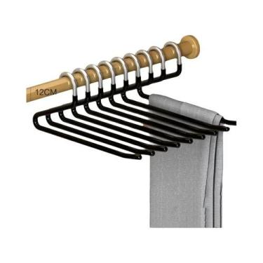 Imagem de Cabide Antiderrapante De Aço Inoxidável Para Calças 510 Peças Clipe De