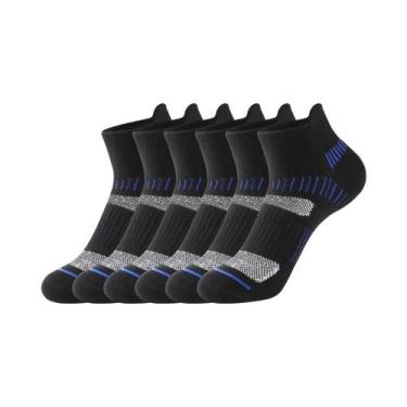 Imagem de Meias Esportivas Respiráveis e Acolchoadas Para Tornozelo, 3 Pares WRE