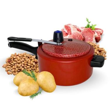 Imagem de Panela de Pressão Antiaderente Teflon 3 litros 80kPa Segura - Ramos