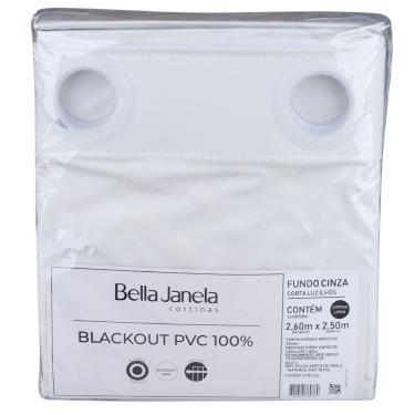 Imagem de Cortina Blackout Dupla Face 260X250cm com Ilhós Bella Janela Bege