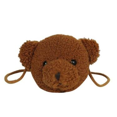 Imagem de Bolsa Messenger Little Bear Anime Plush para crianças de 2 a 10 anos -