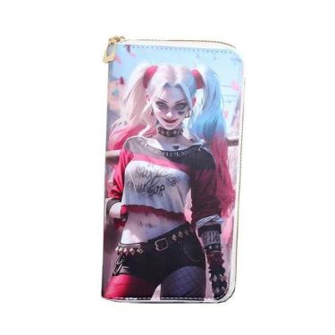 Imagem de Carteira Jokers Harleys Quinns Anime Characters Slim BiFold - Yiweisai