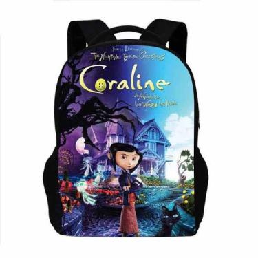 Imagem de Mochila Coralines Secrets Doors Cartoon Kids School 31x13x42cm - Yiwei