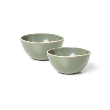 Imagem de Jogo De Bowl Copa E Cia 2 Peças Vivant Em Cerâmica Sálvia