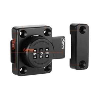 Imagem de Fechadura De Porta Residencial Com Combinação De 3 Dígitos, Trava Desl