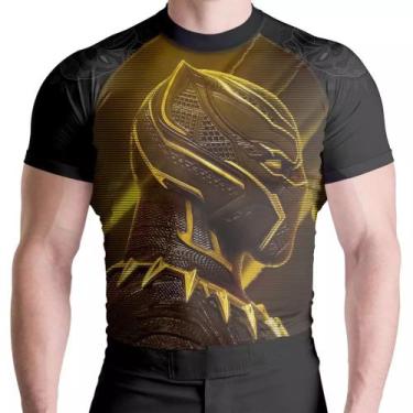 Imagem de Rash Guard Yellow Pantera Manga Curta - Atlética, G