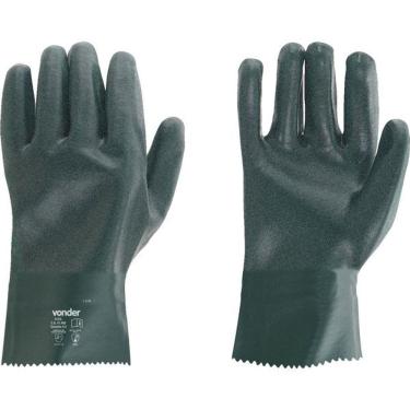 Imagem de Luva Pvc Palma áspera Com Forro 26cm Pav0026 Com 05 Pares -