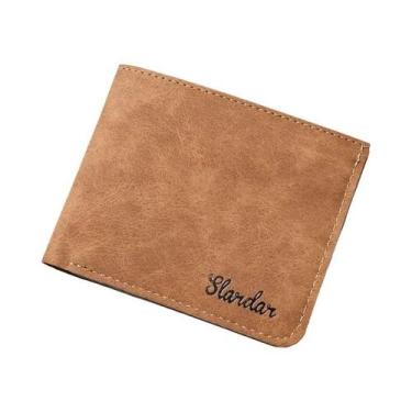 Imagem de Carteira Masculina De Couro Ultrafina, Com Vários Compartimentos Para 