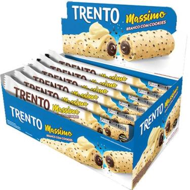Imagem de Chocolate Trento Massimo Branco Com Cookies 25G Caixa Com 15