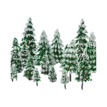 Imagem de Árvores Em Miniatura, Suprimentos Para Diorama, Plantas Falsas Para Ce