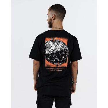 Imagem de Camiseta Regular Estampada - Lobo Masculina-Masculino