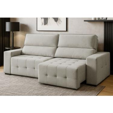 Imagem de Sofa 4 Lugares Retratil Reclinavel 250cm Veludo Village Ferguile