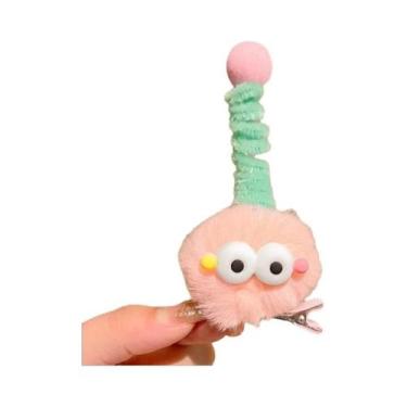 Imagem de Clipes De Cabelo De Monstro De Olhos Grandes Em Pelúcia Para Mulheres 