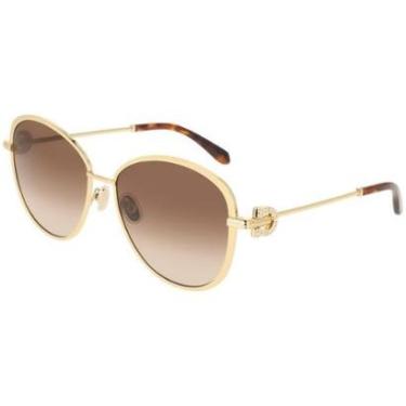 Imagem de Óculos de Sol Ferragamo SF333SR 745 - Dourado 61-Feminino