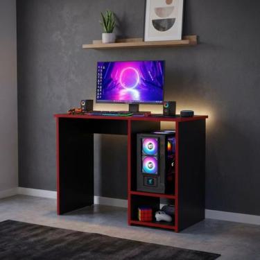 Imagem de Escrivaninha PC Gamer Mesa Computador Ideal Jogos Estudos e Escritório