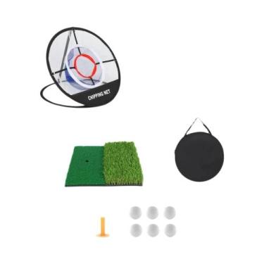 Imagem de Rede De Golfe Portátil Dobrável Com Tapete De Treino Para Chipping E P