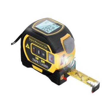 Imagem de Fita Métrica a Laser De 5M 3 Em 1 Com Display LCD Para Medição De Dist