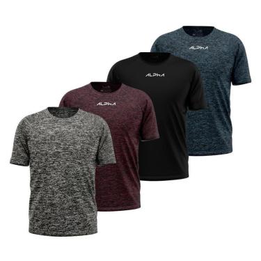 Imagem de Kit 4 Camisetas Dry Alpha Co Masculina-Masculino