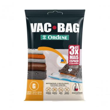 Imagem de Saco a Vácuo Organizador Vac Bag para Roupas em Plástico com Diminuição de Volume para...