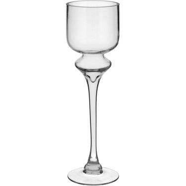 Imagem de VASO DECORATIVO ENFEITE PLANTA VIDRO 40x12x12cm