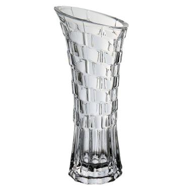 Imagem de VASO DECORATIVO ENFEITE PLANTA FLOREIRO VIDRO 24x10x10cm TRANSPARENTE