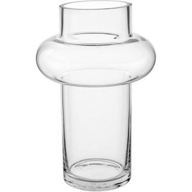Imagem de VASO DECORATIVO ENFEITE PLANTA VIDRO 30x20x20cm TRANSPARENTE