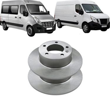 Imagem de Disco de Freio Traseiro D560C para Renault Master 2.3 16V 2013 a 2019 Segurança e Alta...