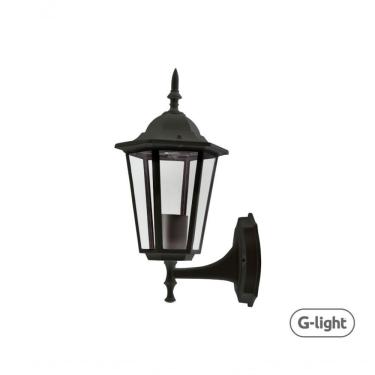 Imagem de Arandela Roma 155 para Iluminação Decorativa Externa e Interna com Soquete 1XE27 Preto