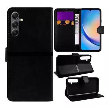 Imagem de Capa Capinha Carteira Flip Para Samsung Galaxy A34 5g Preto - LXL