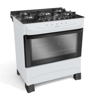 Imagem de Fogão Mueller 5 Bocas Mesa de Vidro Bivolt Branco - MFV5BB, Bivolt
