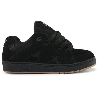 Imagem de Tênis Qix Plaza 2 Retro Preto Robusto Fat Lace Cadarço Extra-Masculino