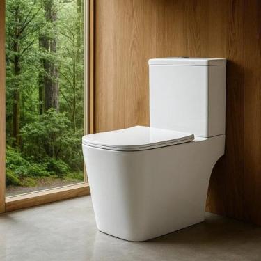Imagem de Vaso Sanitário com Caixa Acoplada Brilhante Fiume Luxo - Acqua Casa