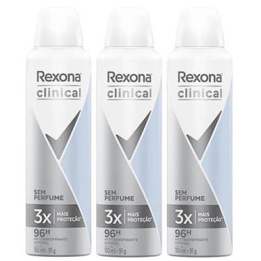Imagem de Kit Rexona Antitranspirante Clinical Hipoalergênico Sperfume