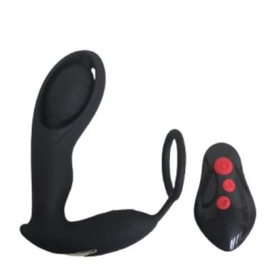 Imagem de Estimulador de Próstata 10 Vibrações com Anel Peniano Wireless - Lovet