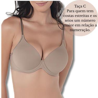 Imagem de Sutiã Existence Taça C DeMillus Suporte Conforto Alça Larga, Bege rosa
