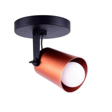 Imagem de Luminária de Teto Spot Sobrepor Direcionável Fokus 1 Lâmpada E27 Moder