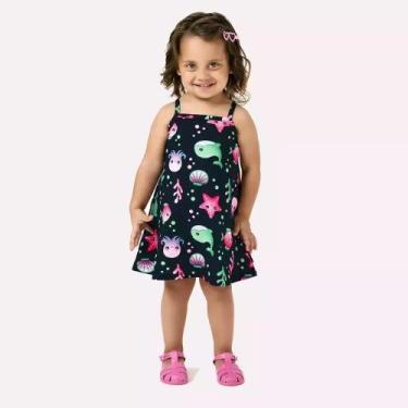 Imagem de Vestido Infatil Menina em Algodão Kyly, Amarelo, 4