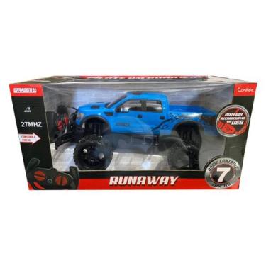 Imagem de Carro de Controle Remoto Pick-up Runaway Azul - Candide