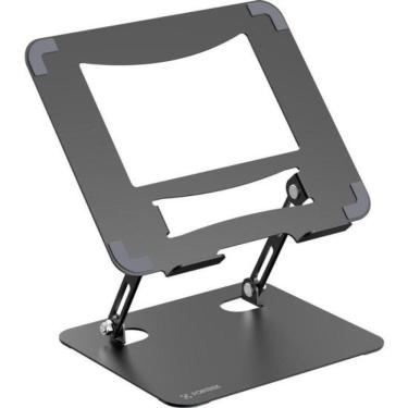 Imagem de Suporte para Notebook e Tablet SN30 Ajustável Ergonômico Dobrável em Aço e Silicone For...