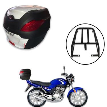 Imagem de Baú 41 litros Awa Proos com Bagageiro para YBR 125 2000-2008, Branco