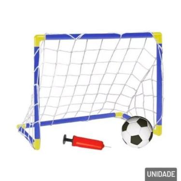 Imagem de Kit Trave de Futebol 44cm com Bola e Bomba de Ar - ArkToys