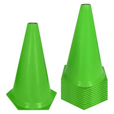 Imagem de Cone de Marcação de Plástico Muvin – 24cm – Kit com 12 - Treino Funcional – Agilidade – Treinamento – Circuitos – Desempenho – Fortalecimento - Resistente – Futebol – Basquete – Voleibol – Handebol