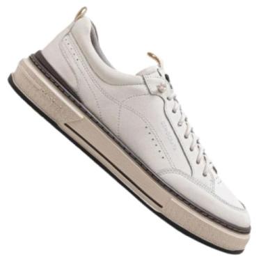 Imagem de Sapatenis Democrata Denim Foster 640201 Masculino, Off white, 44