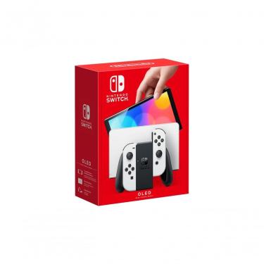 Imagem de Console Switch OLED Nintendo 64GB com Joy-Con e Dock Tela 7 Polegadas Wi-Fi Branco