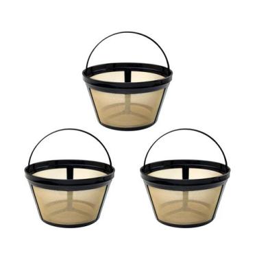 Imagem de Filtro de Café Tronmei Reutilizável para 8 a 12 Xícaras, Livre de BPA,