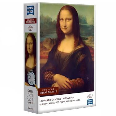 Imagem de Quebra Cabeças Leonardo Da Vinci: Monalisa 500 Peças Coleção Obras De 