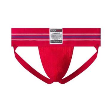 Imagem de Cueca Jockstrap Masculina Com Cintura Larga De 3 Polegadas, Bolsa De M