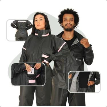 Imagem de Capa de Chuva Moto Lhao Impermeável PVC Motoqueiro Frio Moto Motoqueir