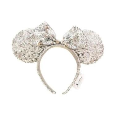 Imagem de Tiara De Orelhas Do Mickey Mouse Da Disney Para Meninas Com Lantejoula
